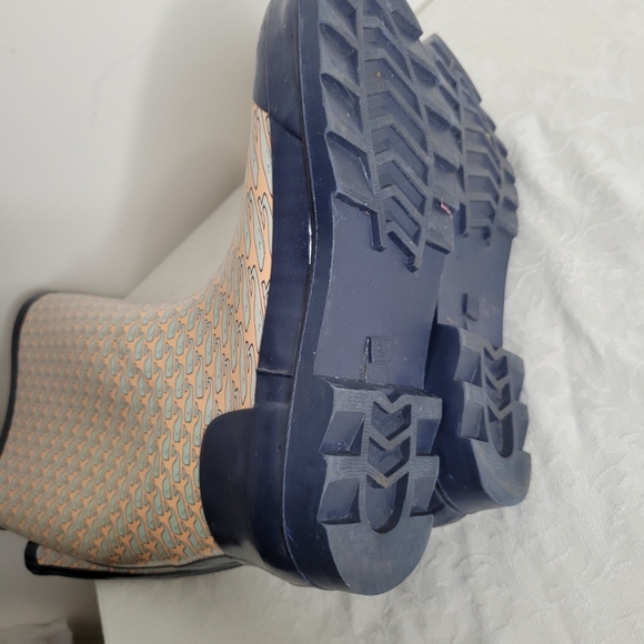 Vineyard Vines Multicolored Whale Print Knee High Rain Boots Size 9 - Picture 11 of 14